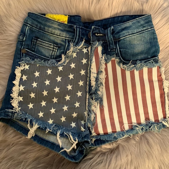 Machine Pants - Denim Shorts (NWOT Machine)